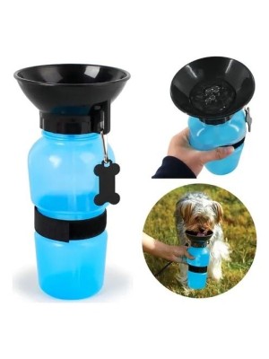 Bebedouro Portátil PET Plástico PP 500ml  para Cães e Gatos