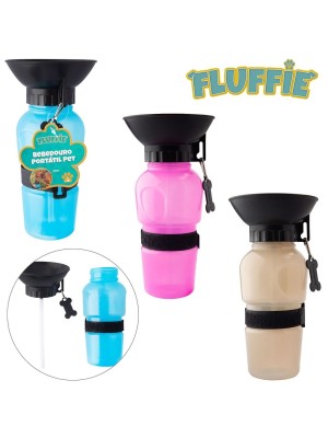 Bebedouro Portátil PET Plástico PP 500ml  para Cães e Gatos