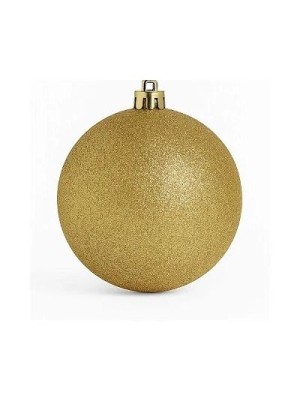 Bola de Natal 10cm Glitter Decorativa – Enfeite Natalino Brilhante para Árvore, Guirlanda e Decoração Festiva