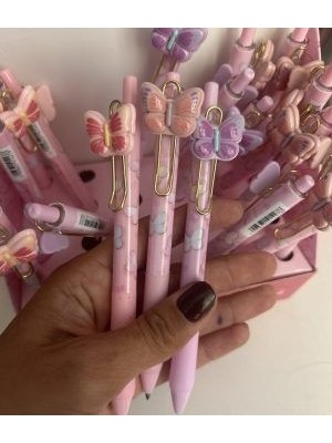 Lápis Infinito Borboleta Fofo e Decorativo – Escrita Suave, Sem Apontar, Ecológico e Durável para Escola, Escritório, Brindes e Papelaria Criativa