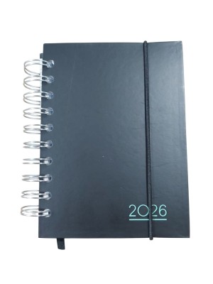 Agenda Social 2026 Wire-O 11x15cm – Planejamento Diário, Capa Dura, Design Moderno e Formato Portátil para Organização Pessoal e Profissional
