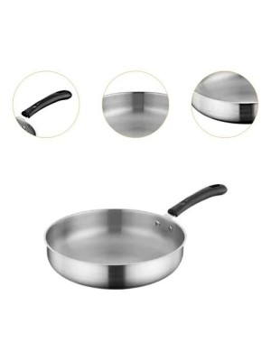 Frigideira Polida N°20 37x21x6cm em Alumínio Brilhante – Frigideira Leve e Resistente para Ovos, Carnes e Panquecas | Cozimento Uniforme e Alta Durabi