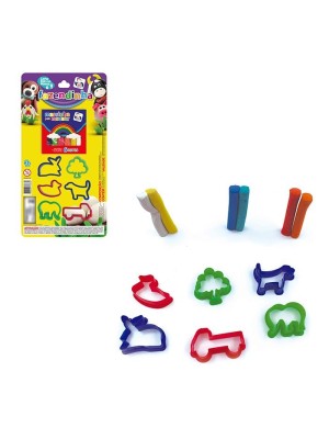 Massinha de Modelar Cartela Fazendinha Infantil Educativa e Colorida