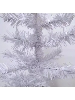 Árvore de Natal 180cm Branco Luxo com 320 Galhos e Base Metálica – Pinheiro Decorativo de Alta Qualidade para Decoração Natalina