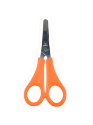 Tesoura Escolar 12,5x5cm com Lâmina de Aço Inox e Cabo Plástico Colorido – Segura e Ideal para Crianças, Escola e Artesanato