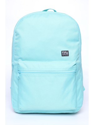 Mochila Juvenil Masculina Full Color Azul Claro Reforçada com Bolso Frontal, Zíper Resistente e Design Moderno