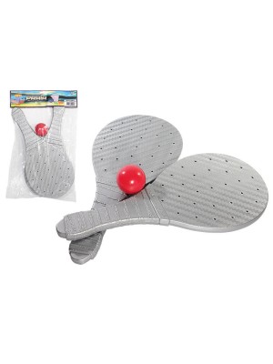 Jogo Frescobol Infantil e Adulto  – Raquetes de Plástico + Bola