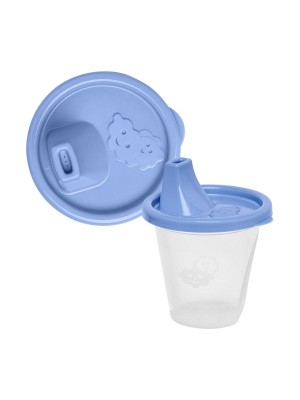 Copo Infantil 245ml com Tampa e Bico – Copinho Educativo Antivazamento para Bebês e Crianças, Plástico Atóxico e Design Ergonômico
