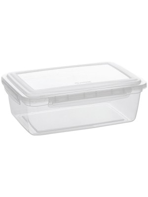 Pote com Trava 450ml – Plástico Transparente, Vedação com Travas Laterais, Ideal para Lanches, Porções, Geladeira, Freezer e Transporte de Alimentos