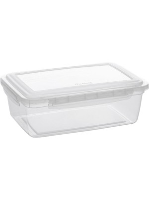Pote com Trava 850ml – Linha Easy Lock, Tampa com Travas Laterais, Vedação Reforçada, Transparente, BPA Free, Ideal para Geladeira, Freezer e Marmitas