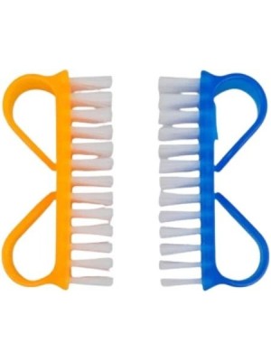 Escova de Unha 7cm com Alça Dupla – Kit 2 Peças para Higiene e Manicure