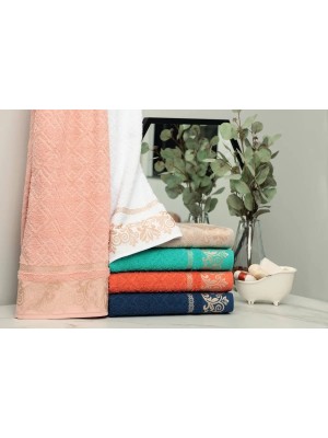 Toalha de Banho Açores 160x80cm 500g Cinza Caki Macia e Alta Absorção