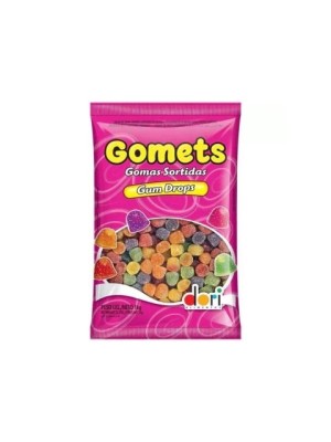Gomets Goma Sino Frutas Sortidas 700g Dori – Balas de Goma Gum Drops Coloridas