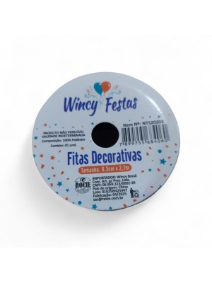 Fita Rede Glitter Sortidas 6,3 cm x 2,7 m – Artesanato e Festas