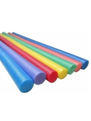 Flutuador Maciço Colorido 1,65m x 6,5cm Espaguete de Natação em Espuma Alta Densidade para Piscina, Praia, Hidroginástica e Recreação Aquática