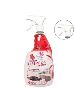 Limpador Cozinha Limpeza Pesada Casa Clean 910ml Citrus Spray Desengordurante para Gordura Difícil
