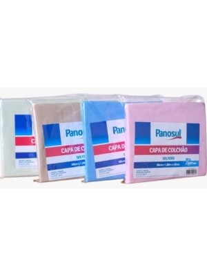 Capa de Colchão Solteiro 88x188x20cm com Zíper em Poliéster Proteção e Higiene para o Dia a Dia