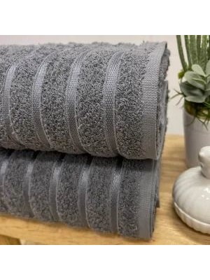 Toalha de Rosto Felpuda Comfort Cinza 45x75cm Alta Absorção Toque Macio para Banheiro e Lavabo