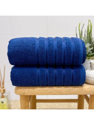 Toalha de Banho Felpuda Comfort Azul 70x140cm Alta Absorção Toque Macio Conforto para Uso Diário
