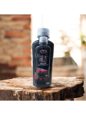 Cera Color Preta 200g Automotiva para Renovar Pintura com Brilho Intenso