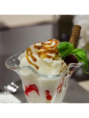 Taça de Sobremesa Tulipa 220ml em Vidro Conjunto com 2 Peças para Sorvetes e Doces