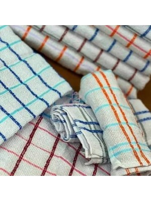 Pano de Prato Atoalhado Felpudo 40x68cm Alta Absorção Resistente para Cozinha Uso Diário