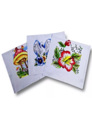 Pano de Copa Pé de Galinha 41x68cm Absorvente Resistente Estampado para Cozinha Uso Diário