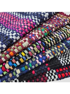 Tapete Malha Trançada 42x60cm Decorativo Resistente para Cozinha Banheiro e Lavanderia