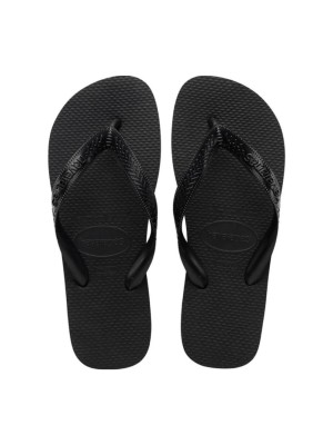 Havaianas Top Preto 47/48 – Chinelo Unissex Original em Borracha Confortável com Sola Antiderrapante para Uso Diário, Praia e Piscina