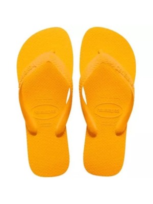 Havaianas top amarelo pop 39/40 original – chinelo unissex em borracha confortável, antiderrapante, ideal para praia, piscina e uso diário