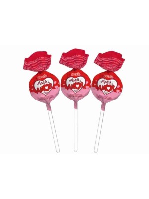 Pirulito Maçã do Amor 480g Peccin – Pirulito Sabor Maçã Embalado Individualmente Ideal para Festas, Lembrancinhas e Revenda