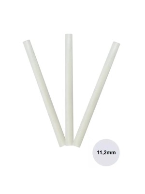 Cola Bastão Grossa Econômica 11,2x30cm Kit com 3 Unidades – Bastão de Cola Quente Transparente para Pistola Grossa Ideal para Artesanato e Decoração