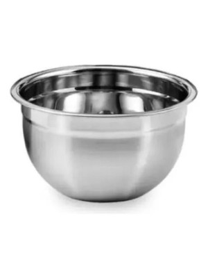 Tigela de Inox German 18cm – Tigela em Aço Inoxidável Resistente para Cozinha, Preparo de Alimentos, Mistura e Servir