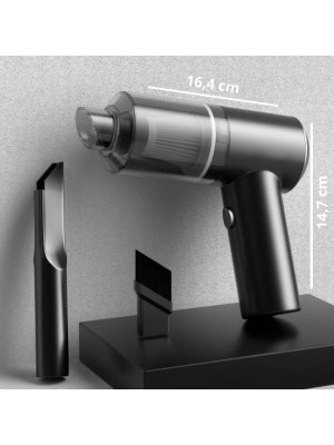 Mini aspirador de pó portátil 3 em 1 USB recarregável para limpeza de carro, teclado e ambientes domésticos