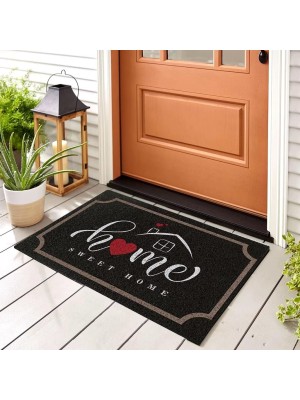 Tapete Capacho 37,5x58cm Bem-vindo Antiderrapante Decorativo para Entrada Porta Casa e Apartamento