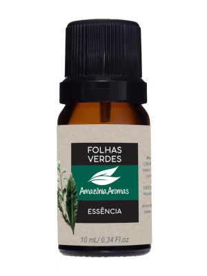 Essência Oleosa Folhas Verdes 10ml Amazônia Aromas para Aromatização, Difusores, Velas e Sabonetes Artesanais