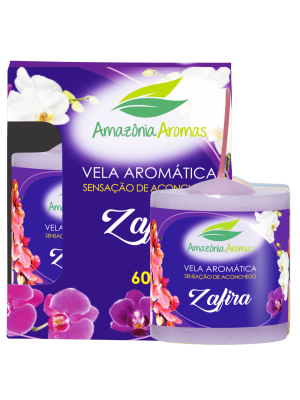 Vela perfumada 60g zafira amazonia aromas aromatizante decorativo para ambientes