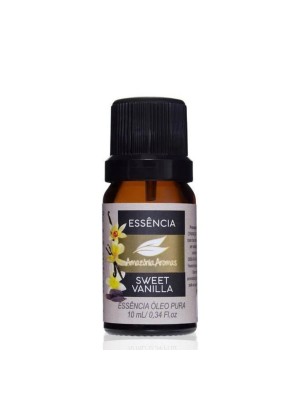Essência Oleosa Sweet Vanilla 10ml Amazônia Aromas para Aromatização, Difusores, Velas e Sabonetes Artesanais