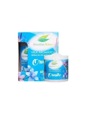 Vela perfumada 60g orvalho amazonia aromas aromatizante decorativo para ambientes