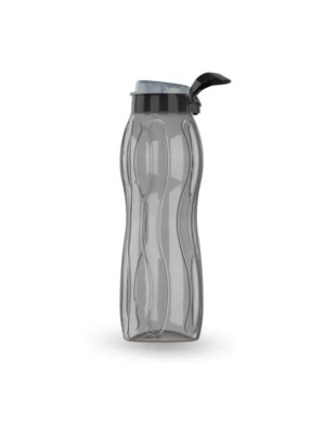 Squeeze Flip Top Fumê Transparente 1500ml Garrafa Plástica Reutilizável com Tampa Antivazamento Ideal para Academia, Esporte, Trabalho e Uso Diário