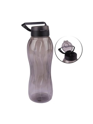 Squeeze Flip Top Fumê Transparente 1500ml Garrafa Plástica Reutilizável com Tampa Antivazamento Ideal para Academia, Esporte, Trabalho e Uso Diário