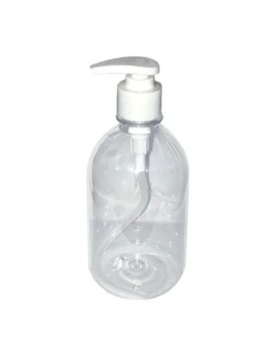 Porta Sabonete Líquido 500ml Redondo Dispenser Plástico com Válvula Pump Ideal para Banheiro, Lavabo, Cozinha, Escritório e Uso Profissional