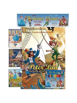 Histórias Eternas Livro Infantil com Desenhos para Colorir Contos Clássicos Educativos Ideal para Leitura, Criatividade e Desenvolvimento Infantil