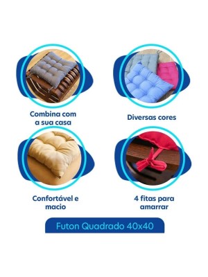 Assento de cadeira acolchoado 40x40x6cm confortável com enchimento macio para uso diário em cozinha, sala e escritório