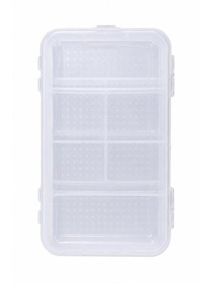 Organizador Multiuso Com 4 E 6 Divisórias Estojo Transparente Porta Objetos Pequenos Com Tampa E Trava