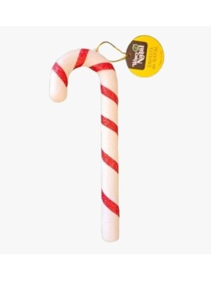 Bengala Pendente Decorativa Natalina 22CM Com Glitter Enfeite Para Árvore de Natal Guirlanda Festa Natalina Decoração Temática Natal