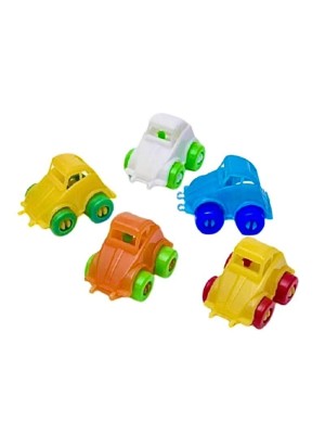 Mini Calhambeque Kit com 4 Peças Carrinhos Retrô em Miniatura Brinquedo Infantil Decoração Festa Lembrancinha Colecionável