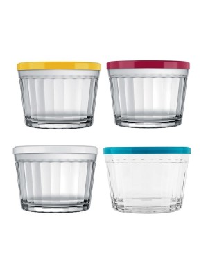 Tigela de Vidro Bowl 350ml – Tigela Transparente Resistente para Servir, Preparar e Armazenar Alimentos, Ideal para Sobremesas, Porções e Geladeira