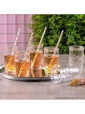 COPO AURORA 270ML DE VIDRO JOGO C/6 PEÇAS