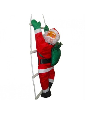 PAPAI NOEL NA ESCADA 1PC 50CM UN. MULTIART
